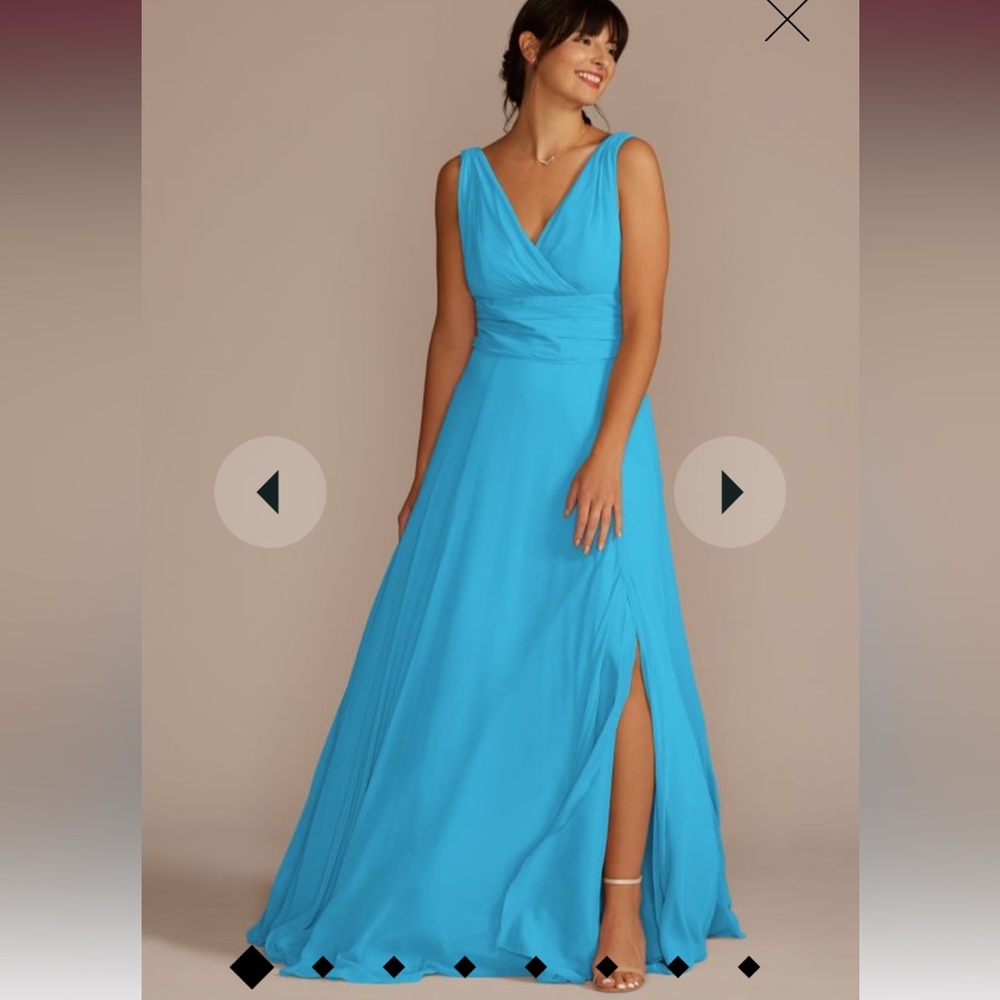 ❤️David’s Bridal Bridesmaid dress in Malibu size 8 NEW with tags